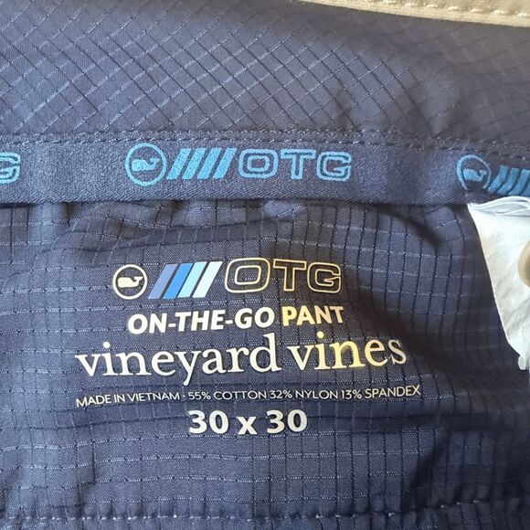 Vineyard Vines Men's Performance On The Go Straight Chino Pants Khaki Size 30x30 - Picture 3 of 7